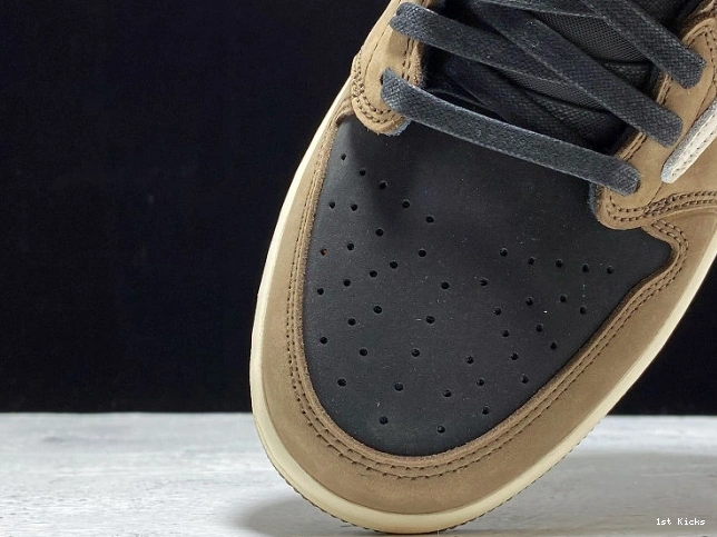 1st Kicks OG x Air CQ4277-001 Dark Scott Jordan 1 Travis Mocha SP Low 0719